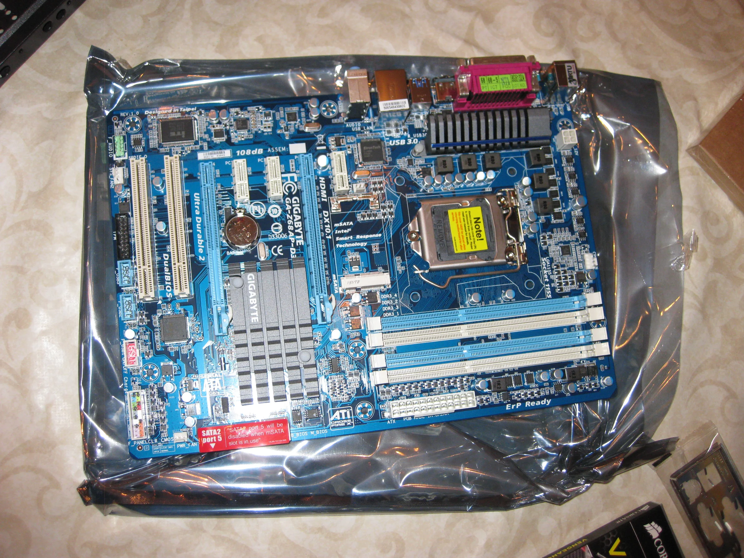 Gigabyte-moederbord voor de ProjectMC-server