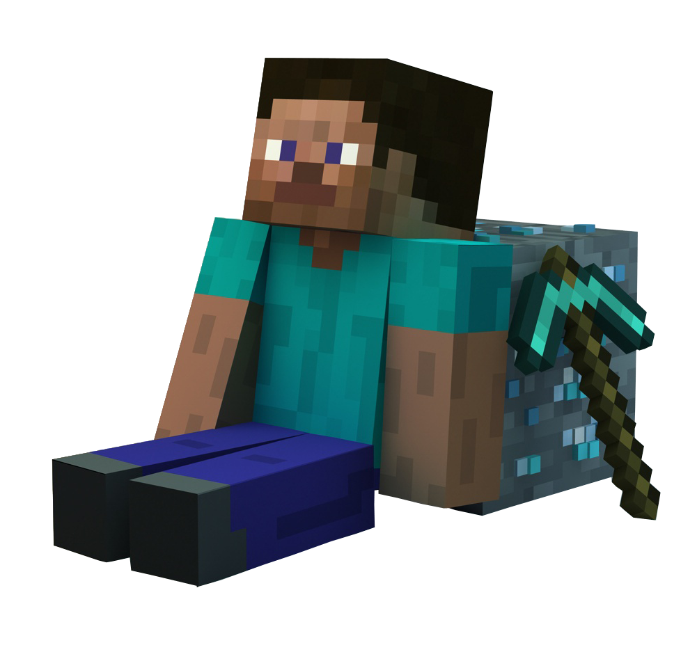 Minecraft-figuur uit de bewaarde ProjectMC-testkopie